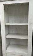 Store Fixtures - Primitive Tin Door White Wood Cabinet -New
