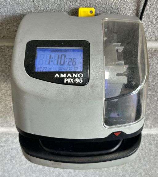 Amano PIX95 Atomic Time Clock Beckort Auctions, LLC