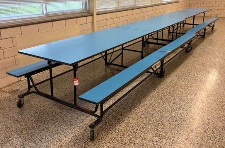 Hamilton Industries Folding Bench Cafeteria Tables image