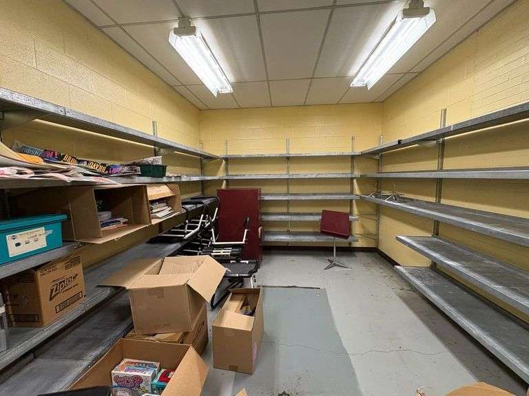 Wall-Mounted Galvanized Shelving Units image