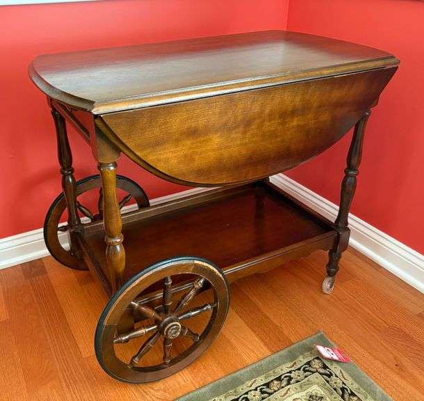 Drop Leaf Tea Cart image
