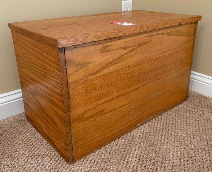 Wooden Storage Blanket Chest image
