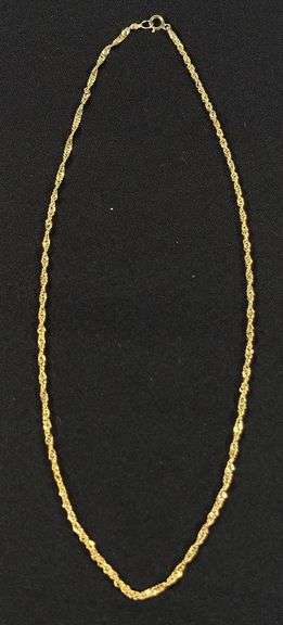 18K Gold Necklace image