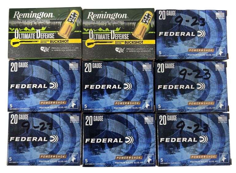 Federal & Remington 20 Gauge Rifled Slugs & Buckshot image