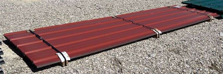 Niccor Stormshield 29 Gauge Metal Siding/Roofing, qty: 39 sheets, color: Rustic Red image