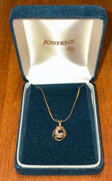 14K Gold Chain with 10K Gold Pendant Women's Necklace image