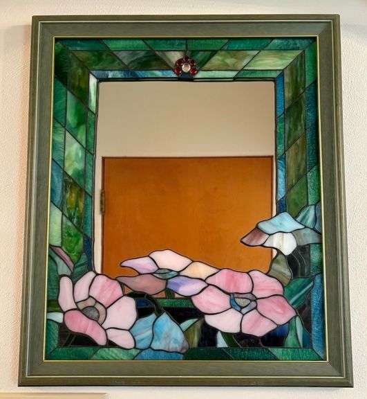 Framed Artwork & Tiffany Floral Framed Mirror image