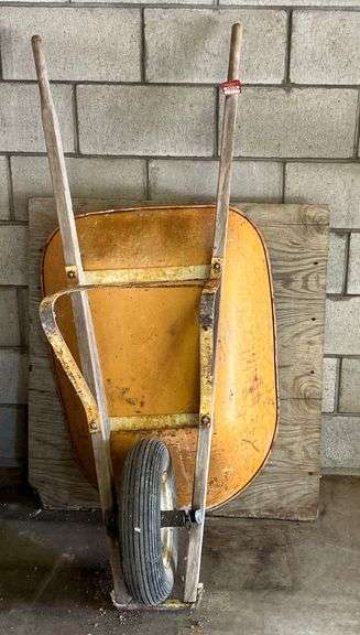 Metal Wheel Barrow image