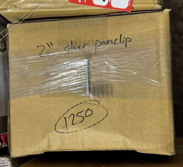 2" Pan Clip Fasteners, Color: Silver, qty:1250 image