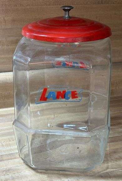 Early Lance Cracker Jar with Lid image