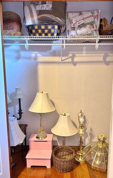 Table Lamps, Baskets, & Bed Linens image