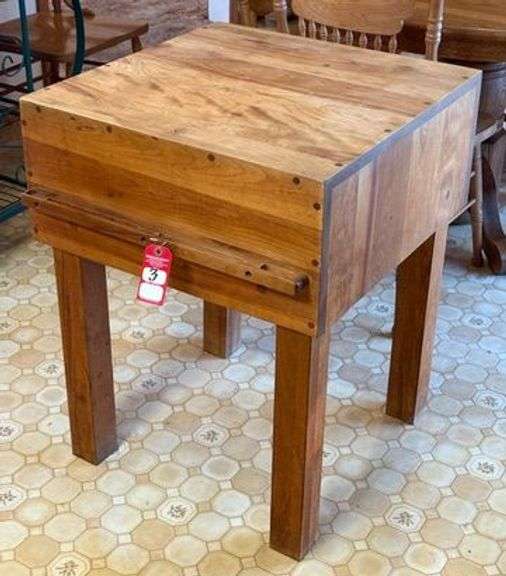 Butcher Block Style Table image