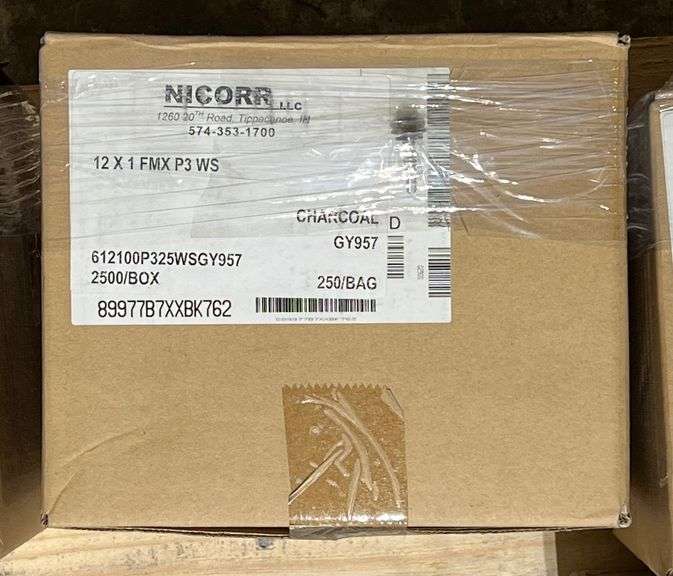 #12x1" Fasteners, Color-Charcoal, qty:2500 image