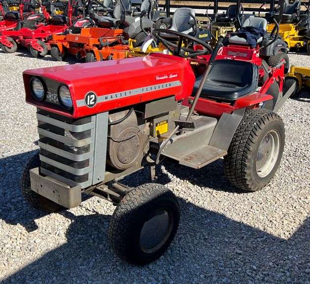 Massey Ferguson 12 Lawn Tractor with Brinly Plow image