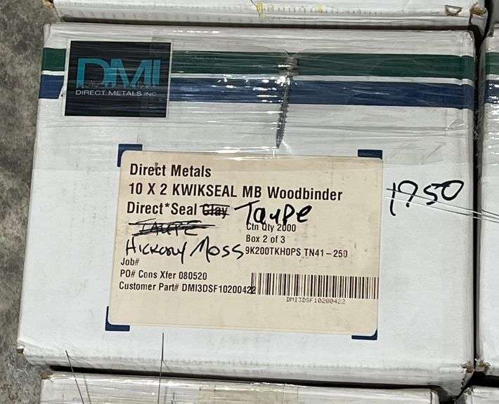 #10x2" Fasteners, Color-Taupe/Hickory Moss, qty:1750 image