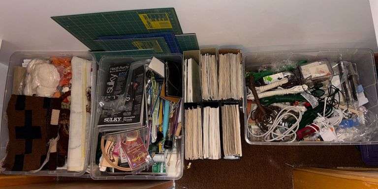 Sewing Fabric, Light Tracer II Lightbox, & Quilting Equipment image