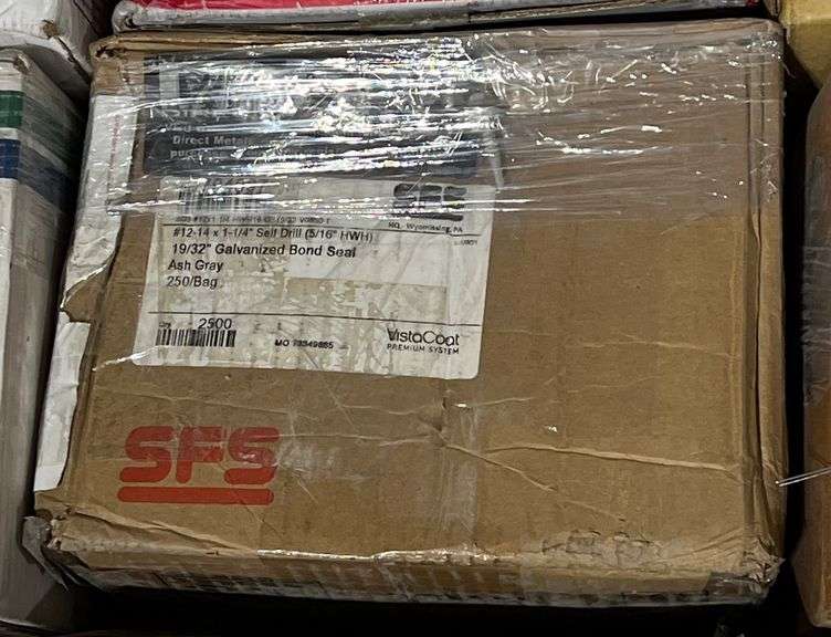 #12x1.25" Fasteners, Color-Ash Grey, qty:2500 image