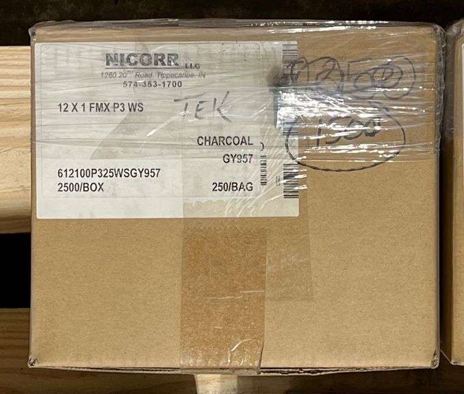 #12x1" Fasteners, Color-Charcoal, qty:1500 image