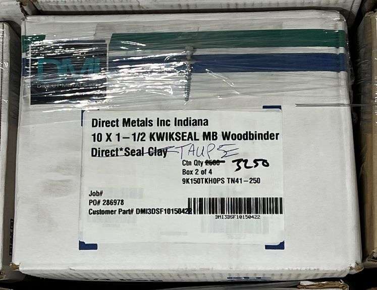 #10x1.5" Fasteners, Color-Taupe, qty:3250 image