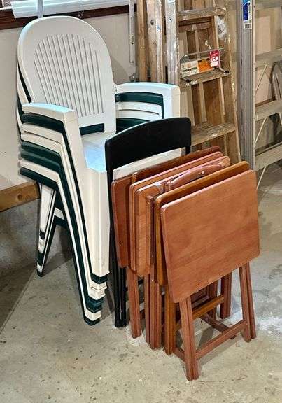 Stackable Lawn Chairs & TV Trays image