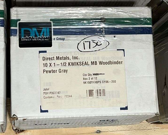 #10x1.5" Fasteners, Color-Pewter Grey, qty:1750 image