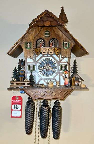 Black Forest 8 Day Bell Ringer Cuckoo Clock image
