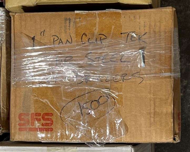 1" Pan Clip Fasteners, qty:1500 image