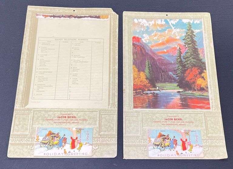 Jacob Bickel New Middletown, IN 1935 Calendars image
