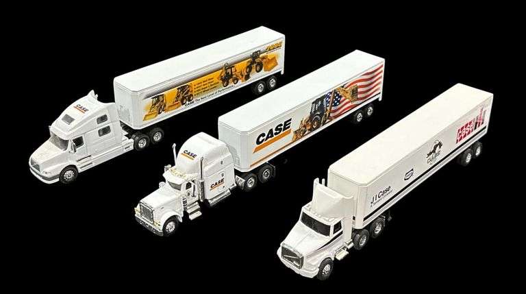 JI Case Diecast Dealer Semi Trucks & Trailer image