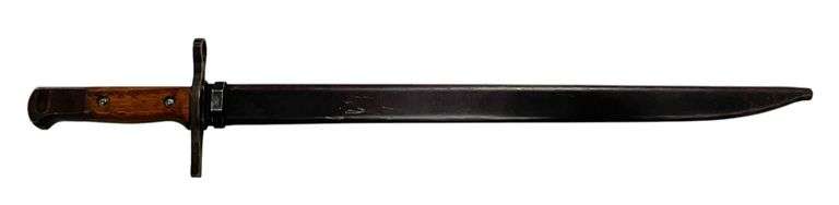 Japanese Arisaka Straight Guard Type Bayonet with Scabbard image