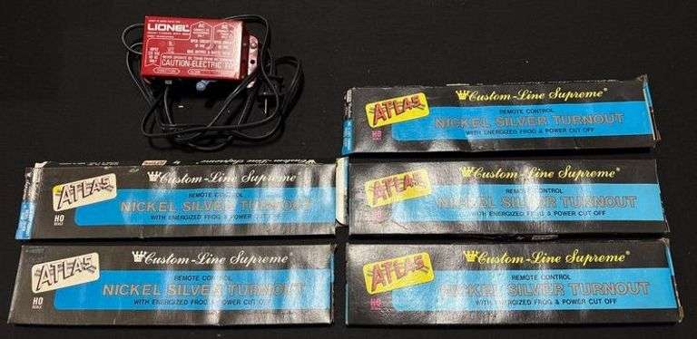 HO Guage Lionel Transformer & Atlas Turnouts image