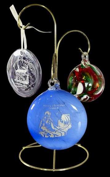 Zimmerman Art Glass 2017 & 2018 Christmas Ornaments image