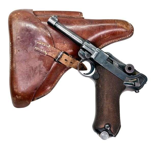 1938 German P.08 Luger 9mm Pistol image