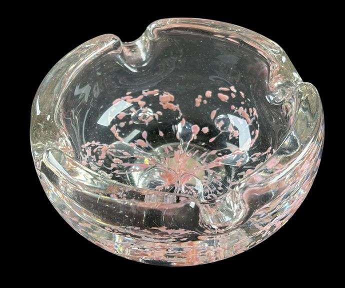 Zimmerman Art Glass Ash Tray image