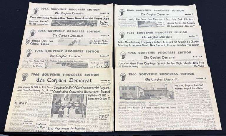 1966 Corydon Democrat Souvenir Progress Edition image