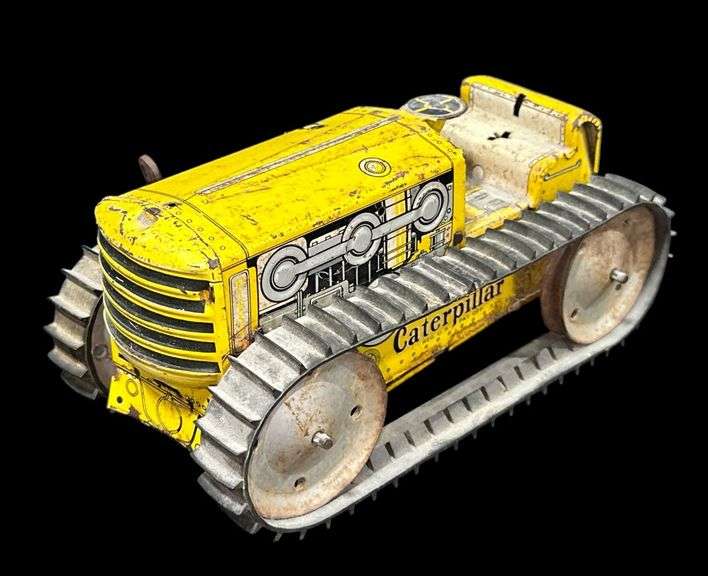 Vintage Mar Caterpillar Tin Wind-Up Toy Crawler image