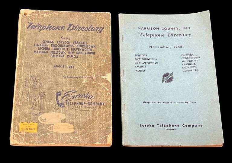 Harrison Co. 1948 & 63 Telephone Directories image