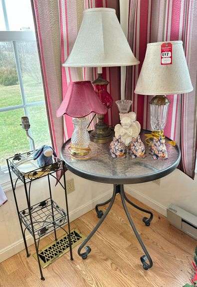 Glass Top Table & Related Décor image