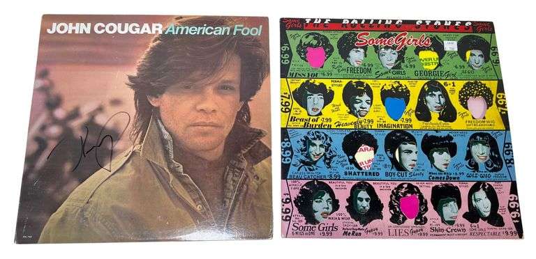 John Cougar "American Fool" & The Rolling Stones "Some Girls" Records image