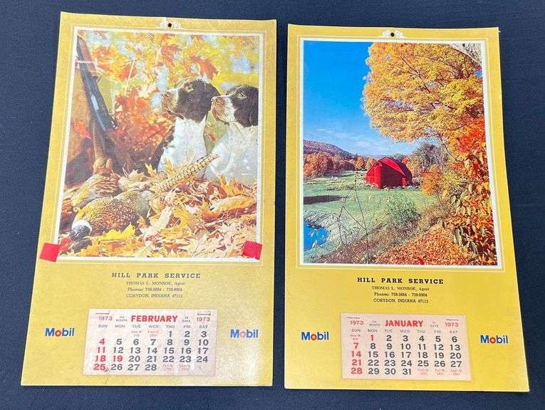 Hill Park Service Corydon, IN 1973 Calendars image