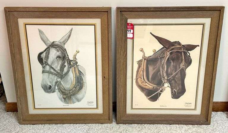 C. Don Ensor Framed Mule Prints image