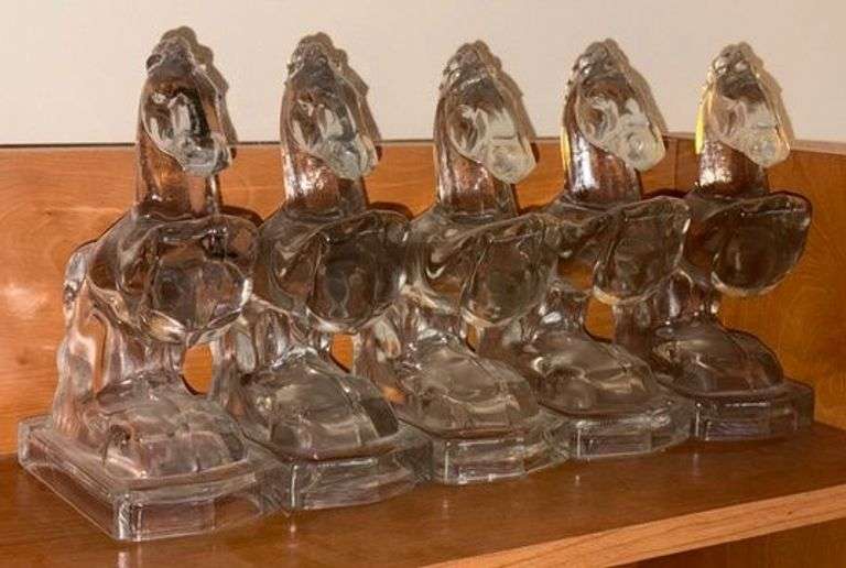 LE Smith Glass Horse Book Ends image