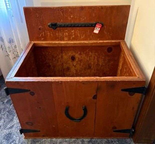 Vintage Horse Stable Themed Toy Box image