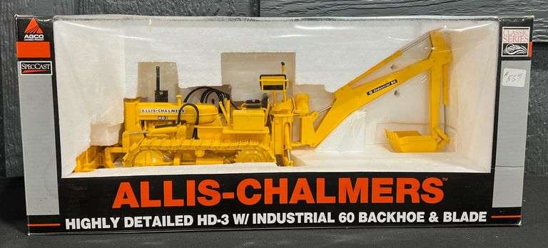 Spec Cast Allis-Chalmers HD-3 with Industrial 60 Backhoe & Blade image