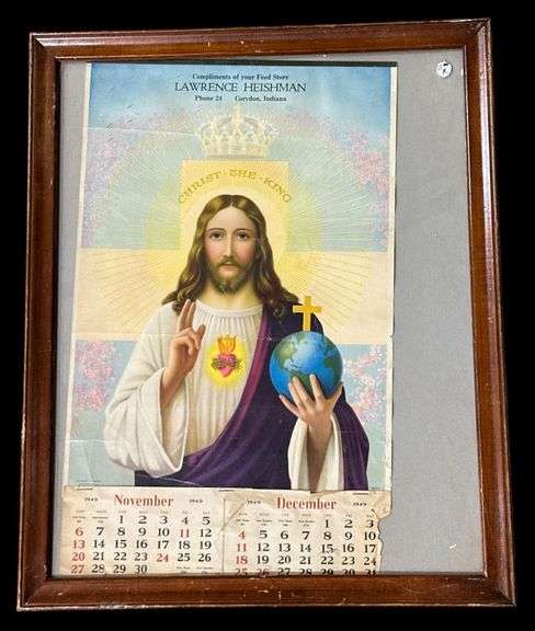 Lawrence Heishman Corydon, IN 1949 Calendar image