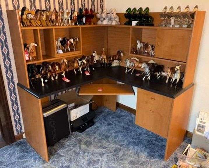 Corner Computer Desk & Related Office Equipment image