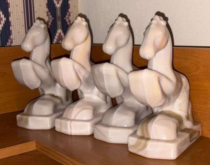 LE Smith Glass Horse Book Ends image