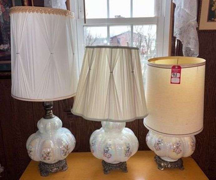 Floral Iridescent Table Lamps image