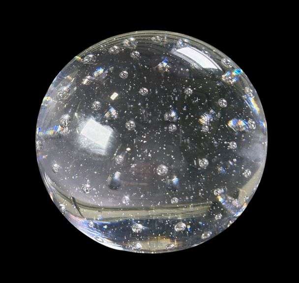 Corydon Crystal Glass "Zimmerman" Paperweight image