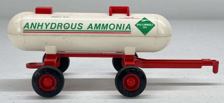 Versatile 256 Tractor, ERTL Vermer Round Baler, ERTL Anhydrous Ammonia Tank & Dump Bed Trailer